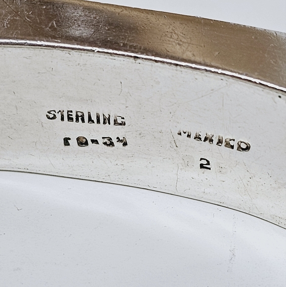 Sterling Silver Bangle Cuff Bracelet - Picture 11 of 12